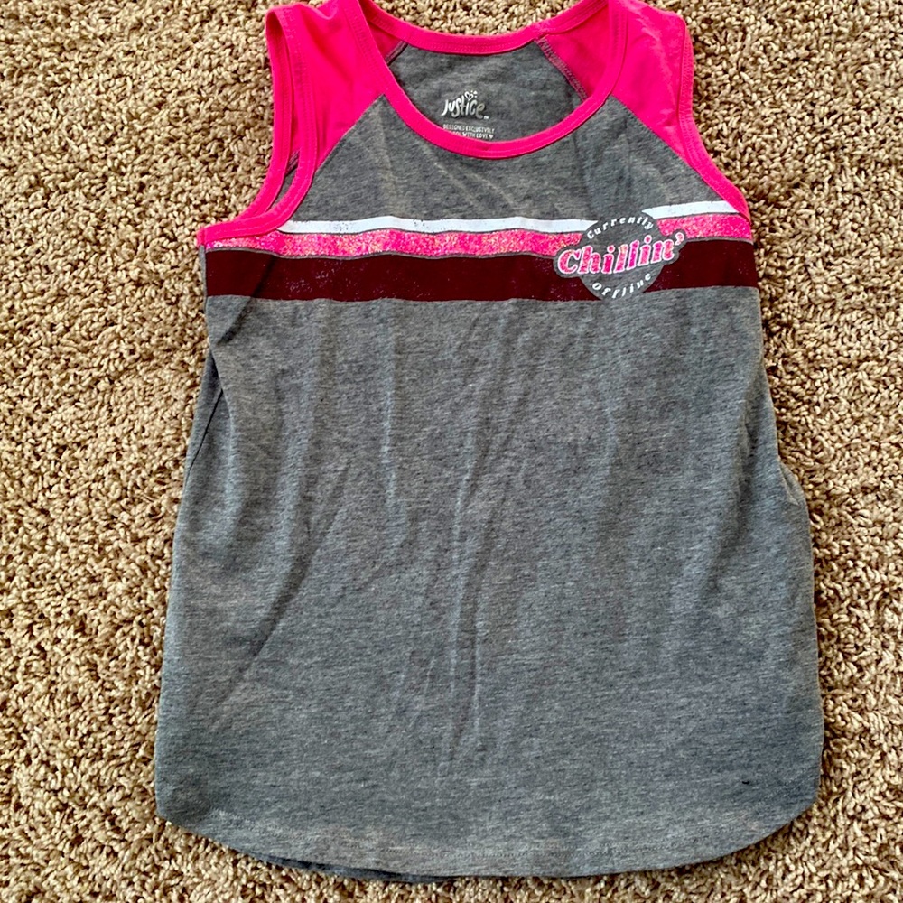 JUSTICE Girls Sleevless Top Size 6